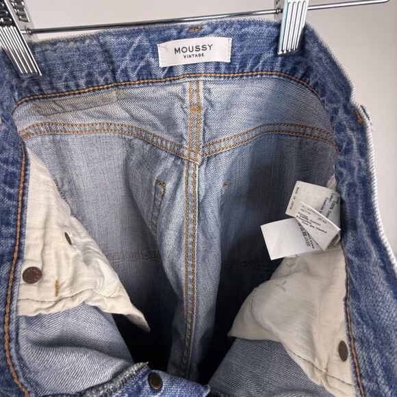 MOUSSY Vintage Jeans Women’s 26 | High Rise Straight Leg Raw Hem Denim - Picture 9 of 12